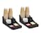 Mind Reader Anchor Collection 7-Compartment Black Coffee Cup and Condiment Dispenser, 2ct.
